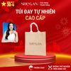  Túi đay tự nhiên cao cấp SHeGAN – Thân thiện môi trường, có nút bấm, tiện lợi, cứng cáp, có đệm đáy túi giữ form túi 