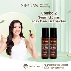 Combo 2 chai serum khử mùi ngừa thâm nách và chân (9ml)
