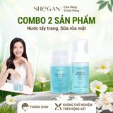  Combo Sữa rửa mặt & Nước tẩy trang muối biển xanh SHeGAN 