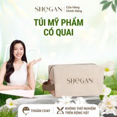 Túi đựng mỹ phẩm có quai SHeGAN - Tiện lợi, chứa được nhiều đồ dùng cá nhân