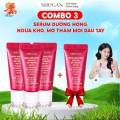 (MUA 3 TẶNG 1) Combo 3 Serum Dưỡng Hồng, Ngừa Khô, Mờ Thâm Môi Dâu Tây 6g - Dưỡng môi, Làm Mềm Môi, Giúp Môi Hồng, Son Dưỡng