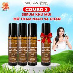 (MUA 3 TẶNG 1) Combo 3 Chai Serum Khử Mùi Mờ Thâm Nách Và Chân SHeGAN