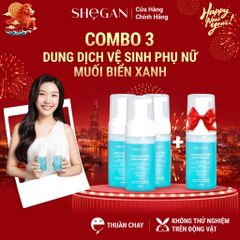 (MUA 3 TẶNG 1) COMBO 3 CHAI DUNG DỊCH VỆ SINH MUỐI BIỂN XANH 100ML