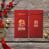  Bao Lì Xì Xuân Bính Ngọ SHeGAN 2026, Chất Liệu Kraft Cao Cấp, Màu Ngẫu Nhiên (10 Phong Bì) 