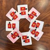  (Quà Tặng Không Bán) Set 2 Kẹp Cờ Đỏ Sao Vàng, Lan Toả Tinh Thần Việt - Phụ Kiện SHeGAN 