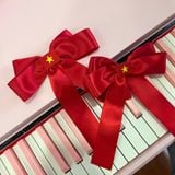  Kẹp Nơ Satin Cao Cấp SHeGAN - Quốc Kỳ Việt Nam 