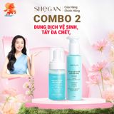  Combo Dung dịch vệ sinh & Tẩy da chết muối biển xanh SHeGAN 