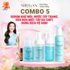  Combo đặc biệt SHeGAN - Sữa rửa mặt, Nước tẩy trang, Tẩy da chết, Dung dịch vệ sinh muối biển xanh, Serum khử mùi 