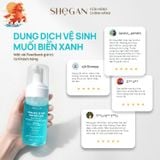  (TẶNG SET 2 KẸP LÁ CỜ) Combo 2 chai dung dịch vệ sinh muối biển xanh (100ml) 