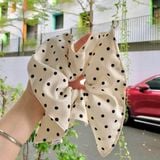  (Phiên Bản Mới) Dây Buộc Tóc Scrunchie Cao Cấp SHeGAN ( Chấm Bi/ Sọc - Mẫu Ngẫu Nhiên ) 