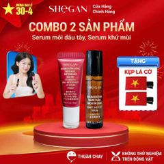 (TẶNG SET 2 KẸP LÁ CỜ) Combo Môi Hồng Nách Thơm Serum Môi Dâu Tây & Serum Khử Mùi Nách Và Chân - Lành  Tính, Thuần Chay, Không Chứa Paraben, Không Chứa Chì