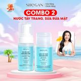  Combo Sữa rửa mặt & Nước tẩy trang muối biển xanh SHeGAN 