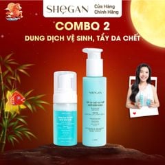 Combo Dung dịch vệ sinh & Tẩy da chết muối biển xanh SHeGAN