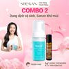  Combo Dung dịch vệ sinh muối biển xanh & Serum khử mùi mờ thâm nách và chân SHeGAN 