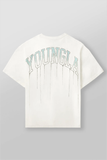  428 - Drip Oversized Tees - Coconut Milk 