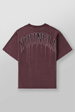  428 - Drip Oversized Tees - Grape Wash 