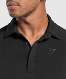  GYMSHARK SEAMLESS Polo / Black 