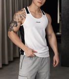  ASGARD SINGLET TANKTOP - WHITE / BLACK 