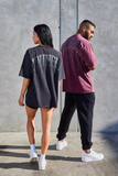  428 - Drip Oversized Tees - Grape Wash 
