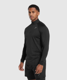  Speed1/4 Zip LST-SHIRT - BLACK 