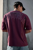  428 - Drip Oversized Tees - Grape Wash 