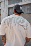  428 - Drip Oversized Tees - Coconut Milk 