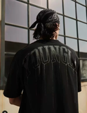  428 - Drip Oversized Tees - Black Wash 