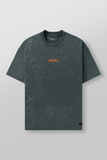  4014 - Orange Emblem Tees - Teal Wash 