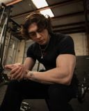  GYMSHARK Element Baselayer T-SHIRTS / Black - Red 