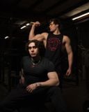  GYMSHARK Element Baselayer T-SHIRTS / Black - Red 