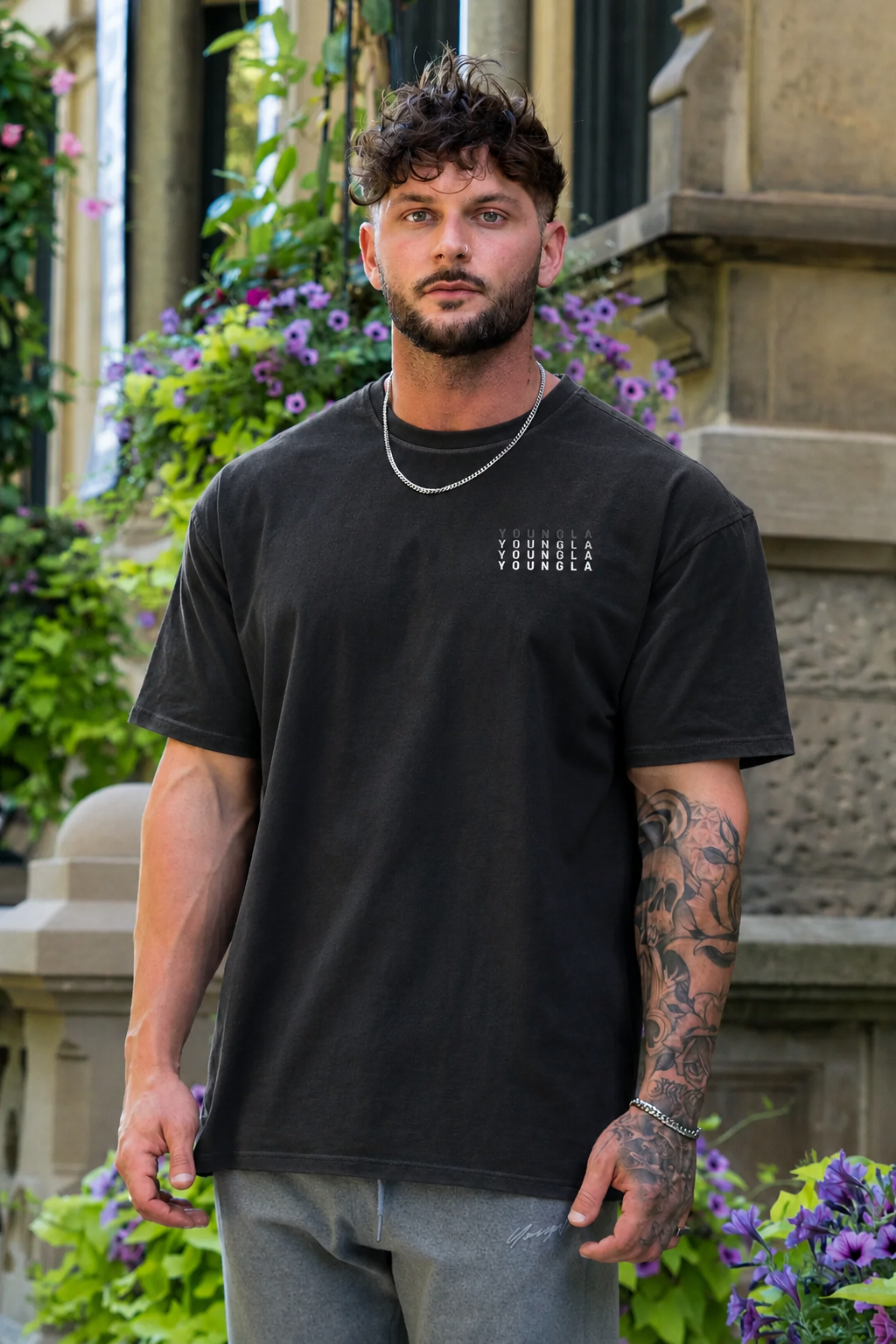  483 Archives Logos Tees -  Black wash 