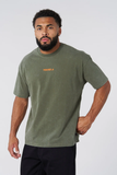  4014 - Orange Emblem Tees - Olive Wash 