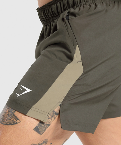  GS SPORT 5" SHORTS - Utility Green 