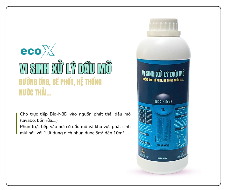  Vi Sinh Xử Lý Dầu Mỡ 