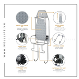  EMBERTON - STROUD - Iron Holder/ Giá Treo Bàn Là Khách Sạn - Universal & Space Efficient - EH 50558 