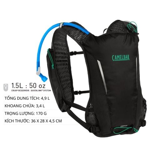  Áo Vest Chạy Bộ Circuit | Đi kèm túi nước 1.5L 