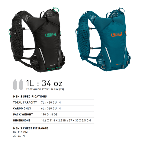  Áo Vest Chạy Bộ Trail Run™ | Đi kèm bình nước mềm 