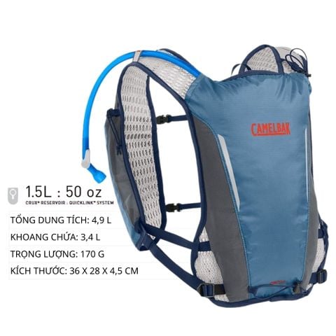  Áo Vest Chạy Bộ Circuit | Đi kèm túi nước 1.5L 