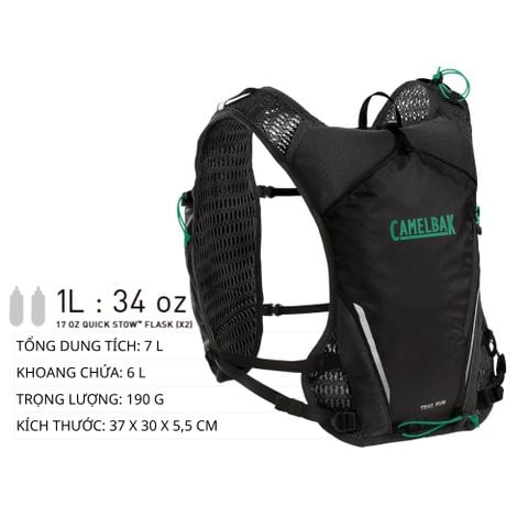  Áo Vest Chạy Bộ Trail Run™ | Đi kèm bình nước mềm 