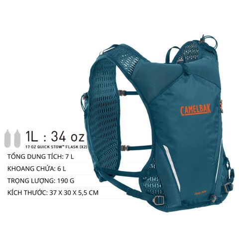  Áo Vest Chạy Bộ Trail Run™ | Đi kèm bình nước mềm 