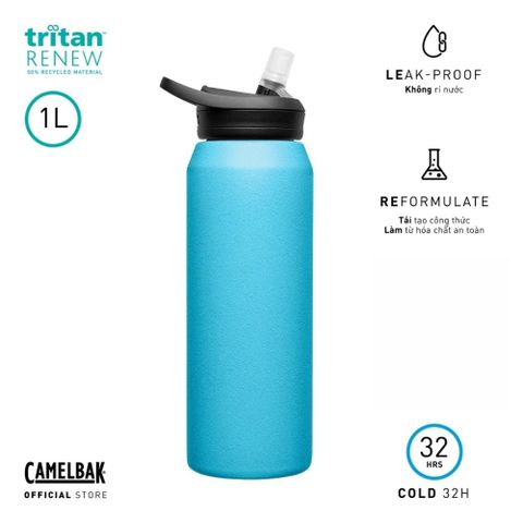  Bình Giữ Nhiệt Nóng Lạnh 1L | EDDY Water Bottle, Insulated SST 