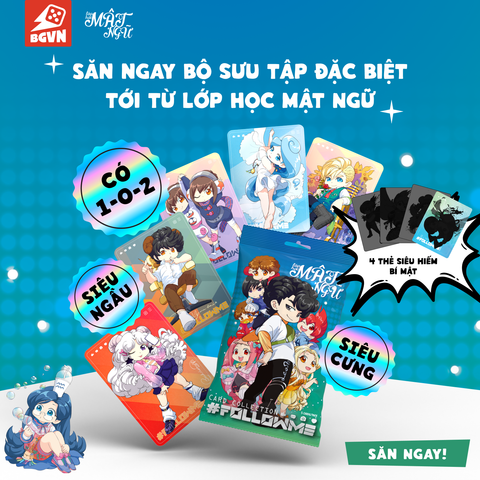  Bộ Sưu Tầm Thẻ Bài Nhân Vật Card Bo Góc Lớp Học Mật Ngữ #FOLLOWME Vol1, Vol2 | Pack 5 thẻ 