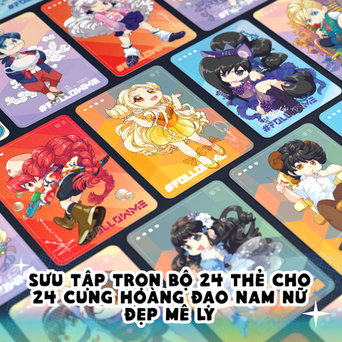  Bộ Sưu Tầm Thẻ Bài Nhân Vật Card Bo Góc Lớp Học Mật Ngữ #FOLLOWME Vol1, Vol2 | Pack 5 thẻ 