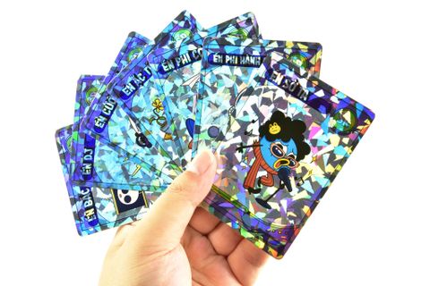  Combo Thẻ Bài Nhân Phẩm Card Bo Góc Collection Thỏ 7 Màu: Mắt Đo Phước Nghiệp - Thẻ Bài Nhân Vật Comics Èn En Én 