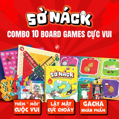  Sờ Náck - Combo Board Game Party Cực Vui Dành Cho Nhóm Bạn Và Gia Đình Từ Choidee x Thỏ Bảy Màu 
