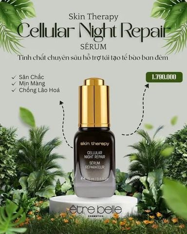  Serum sêu tái tạo phục hồi da ban đêm - Skin Therapy Cellular Night Repair Serum - Être Belle 