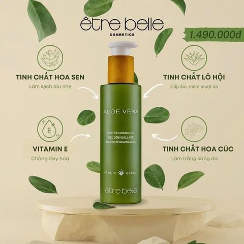 Gel Làm Sạch Dịu Nhẹ - Aloe Vera Soft Cleansing Gel Être Belle 