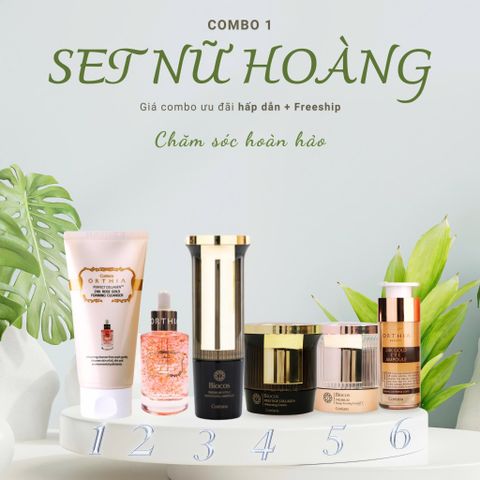  COMBO LÀM SẠCH DƯỠNG ẨM CHỐNG LÃO HÓA BIOCOS 