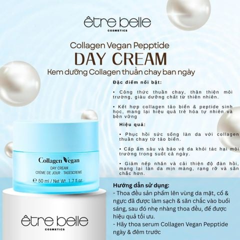  Kem Ngày Collagen thuần chay - Vegan Collagen Day Cream Être Belle 