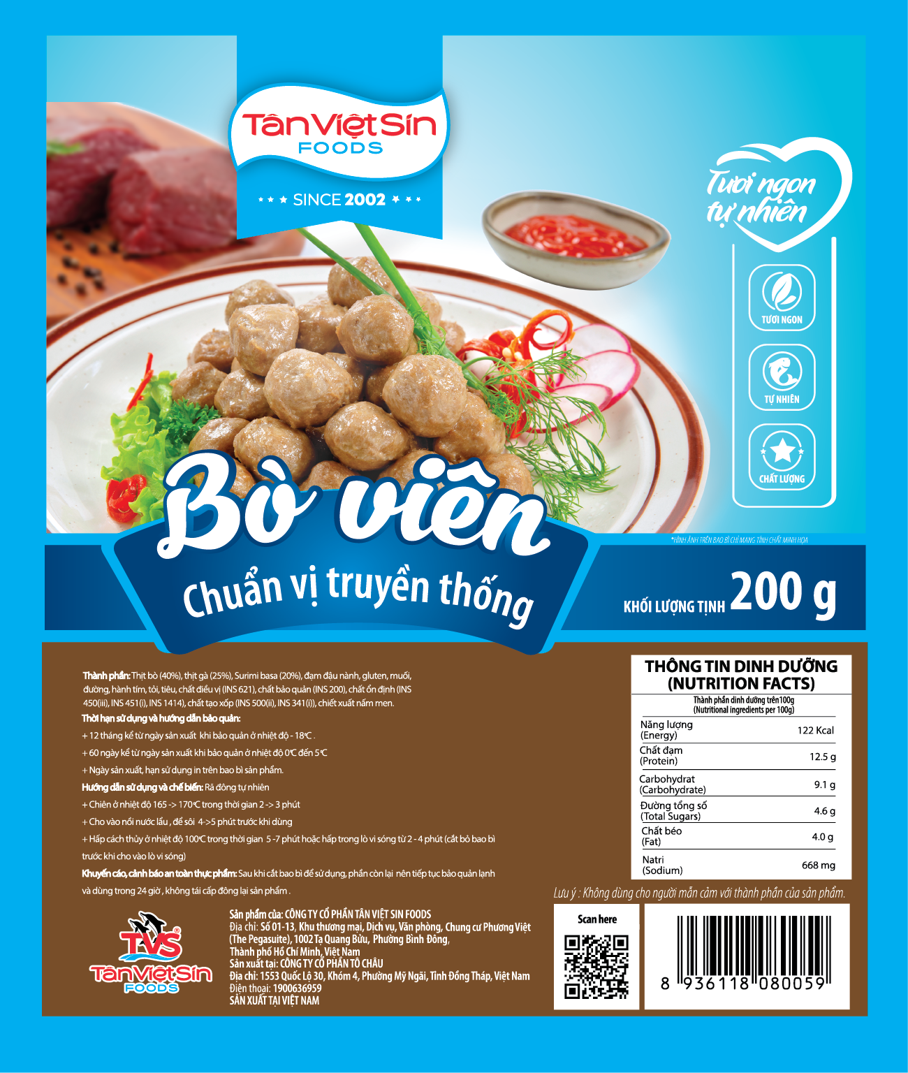  Bò viên ST 200g 